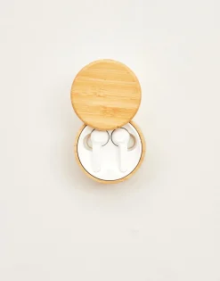 Natura Selection Viaje|Electrónica Y Gadget^Airpods Caja Bambú Redonda 146043-BAMBU/WHI
