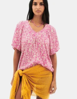 Natura Selection Camisas Y Blusas|Camisetas Y Tops^Blusa Rose 147761-PINK