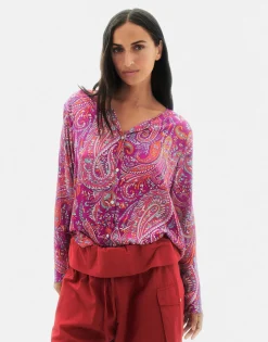 Natura Selection Camisas Y Blusas^Camisa Paisley 147769-FUCHSIA