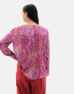 Natura Selection Camisas Y Blusas^Camisa Paisley 147769-FUCHSIA
