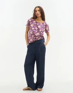 Natura Selection Camisetas Y Tops^Camiseta Print Indio 145957-LILAC
