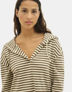 Natura Selection Camisetas Y Tops^Camiseta Rayas 149790-BEIGE