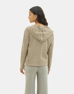 Natura Selection Camisetas Y Tops^Camiseta Rayas 149790-BEIGE