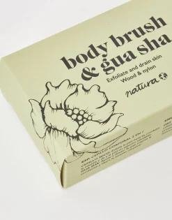 Natura Selection Baño|Bodycare & Beauty^Cepillo Corporal Con Gua Sha 138279-WOOD