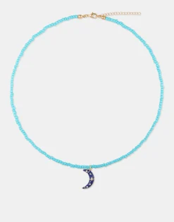 Natura Selection Bisutería^Collar Charm Luna 149977-BLUE