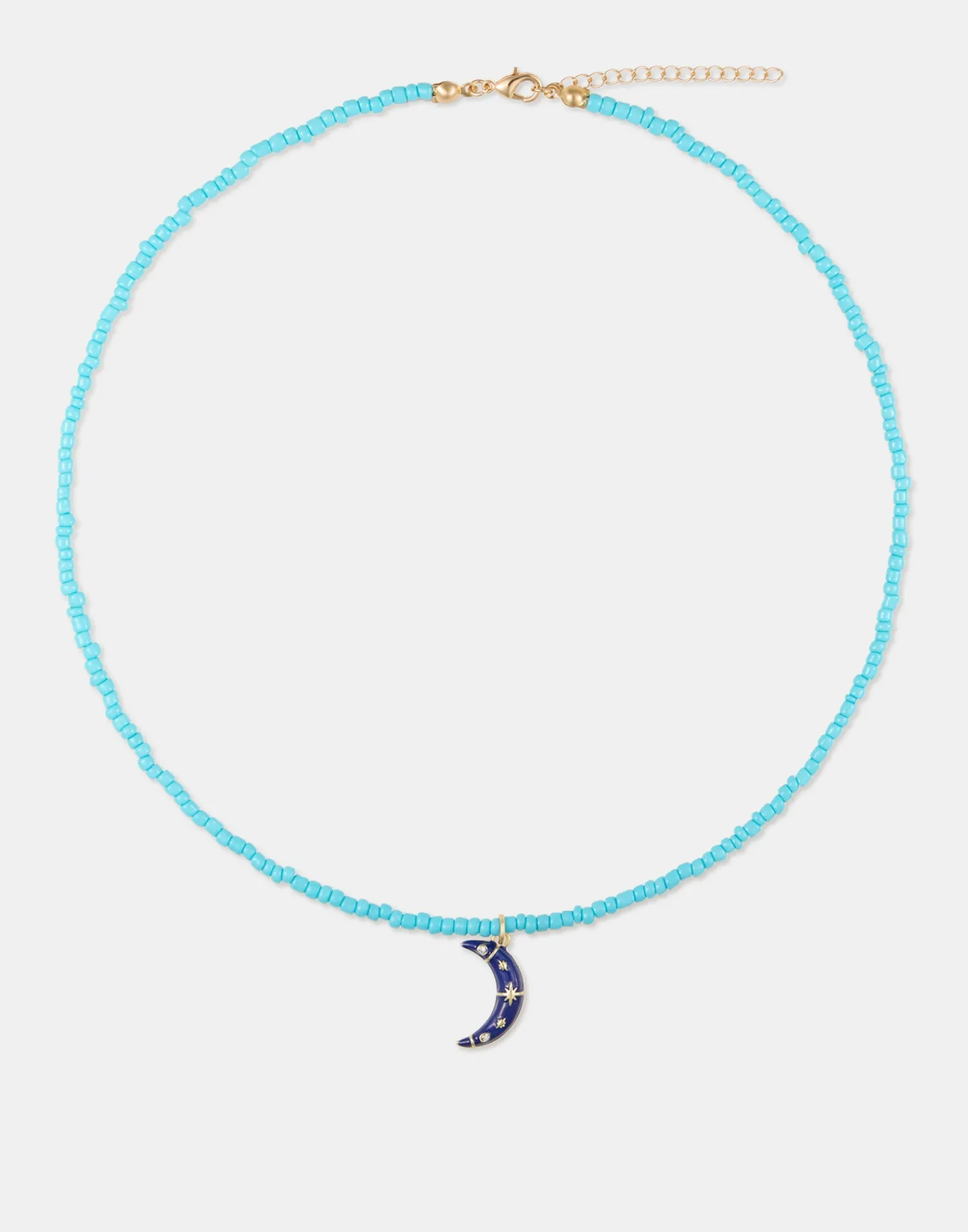 Natura Selection Bisutería^Collar Charm Luna 149977-BLUE