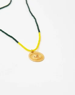 Natura Selection Bisutería^Collar Colgante Palmeras 139906-GOLD