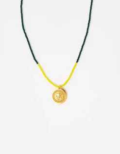 Natura Selection Bisutería^Collar Colgante Palmeras 139906-GOLD