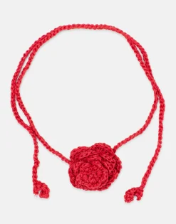 Natura Selection Bisutería^Collar Crochet Flor 147869-RED