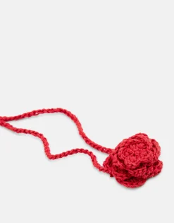Natura Selection Bisutería^Collar Crochet Flor 147869-RED