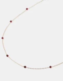 Natura Selection Bisutería^Collar Dorado Piedra Color