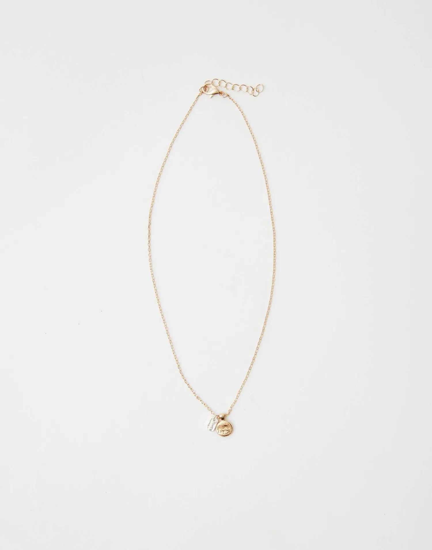 Natura Selection Bisutería^Collar Dos Charms 144654-GOLD