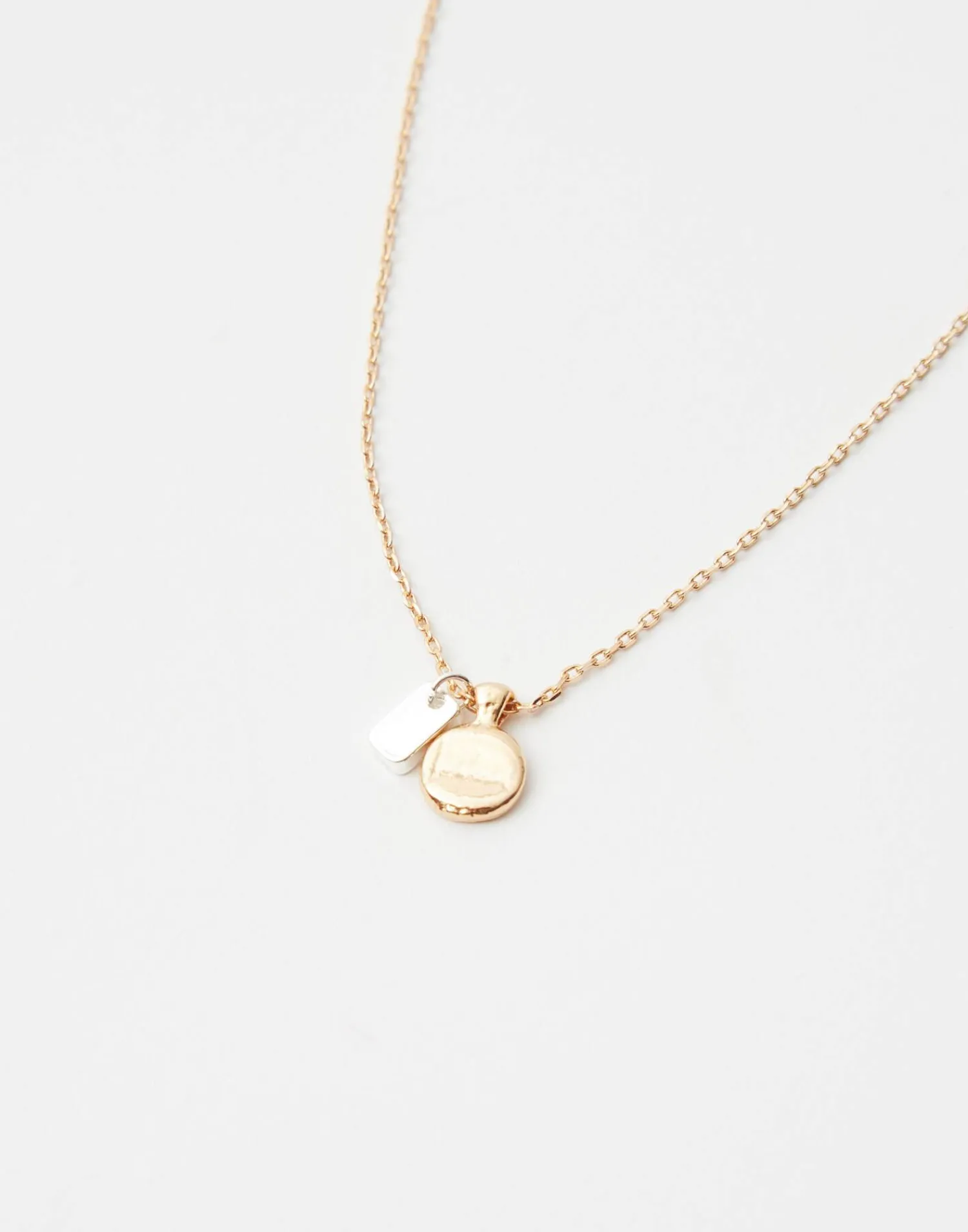 Natura Selection Bisutería^Collar Dos Charms 144654-GOLD