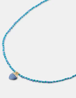 Natura Selection Bisutería^Collar Minicorazón Piedra 149976-BLUE
