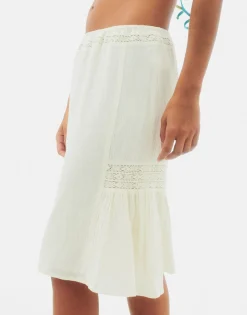 Natura Selection Faldas^Falda Mali 147733-WHITE