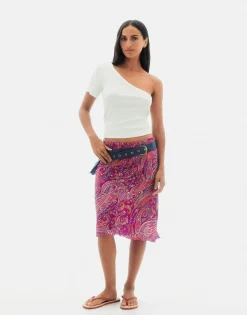 Natura Selection Faldas^Falda Paisley 147772-FUCHSIA