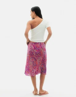 Natura Selection Faldas^Falda Paisley 147772-FUCHSIA