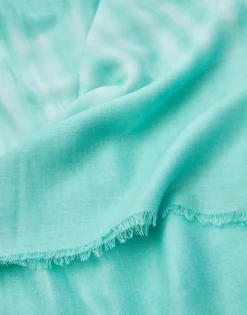 Natura Selection Pareos|Fulares Y Pañuelos^Foulard Flecos Tie Dye 145596-TURQUOISE