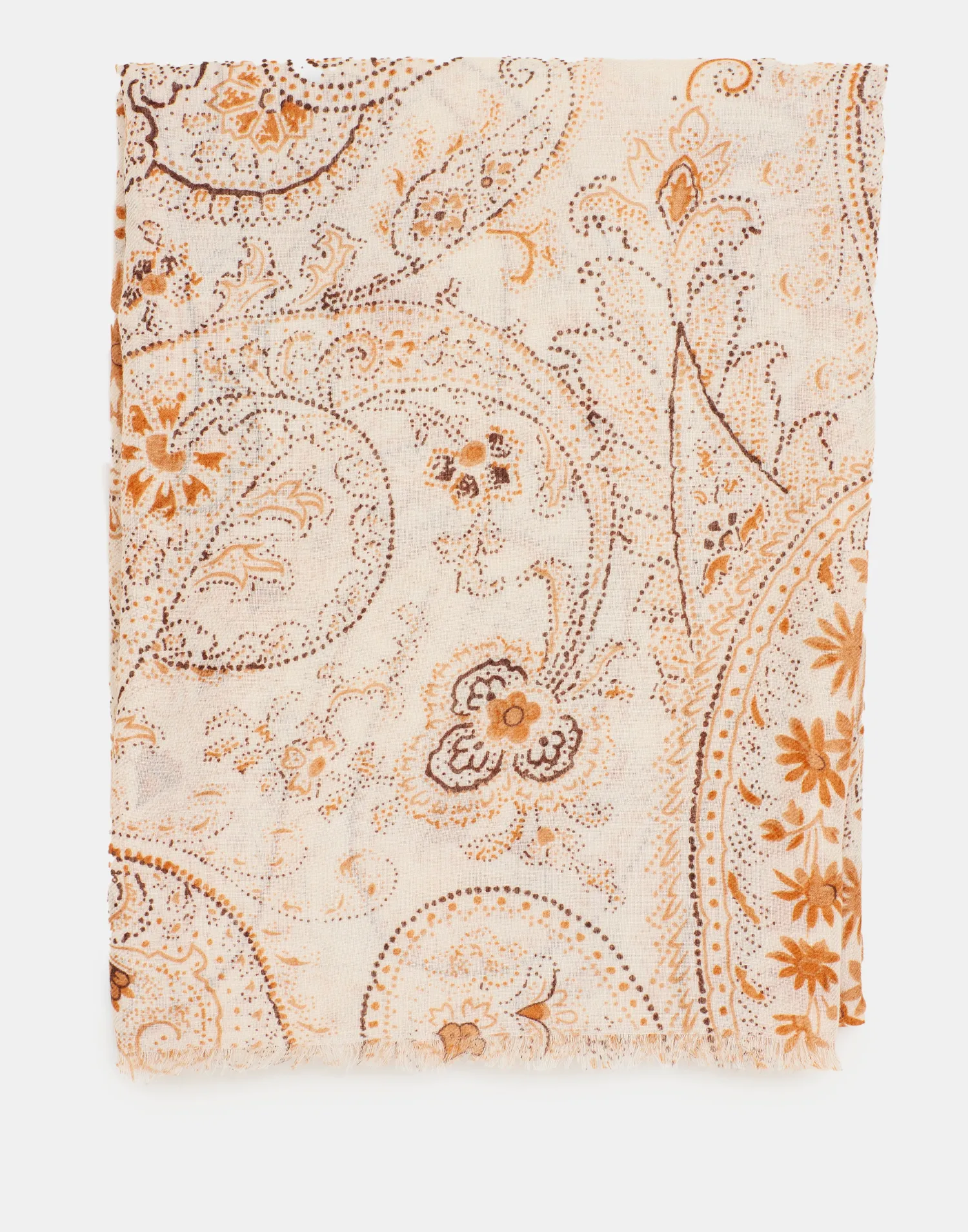 Natura Selection Fulares Y Pañuelos^Fular Paisley 147881-ECRU