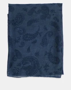 Natura Selection Fulares Y Pañuelos^Fular Paisley 150512-NAVYBLUE