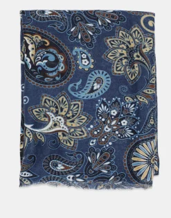 Natura Selection Fulares Y Pañuelos^Fular Paisley Grande 147878-BLUE