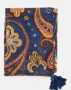 Natura Selection Fulares Y Pañuelos^Fular Paisley Grande 147879-ORANGE