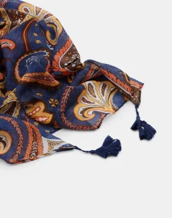 Natura Selection Fulares Y Pañuelos^Fular Paisley Grande 147879-ORANGE