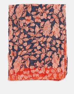 Natura Selection Fulares Y Pañuelos^Fular Print Floral 150513-ORANGE