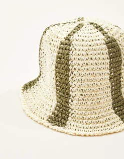 Natura Selection Sombreros Y Gorras^Gorro Bucket Papel Triángulos 145564-GREEN