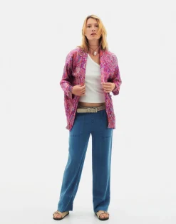 Natura Selection Kimonos^Kimono Paisley 147771-FUCHSIA