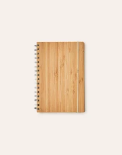 Natura Selection Papelería^Libreta A5 Tapa Bambú Con Goma 146005-BEIG