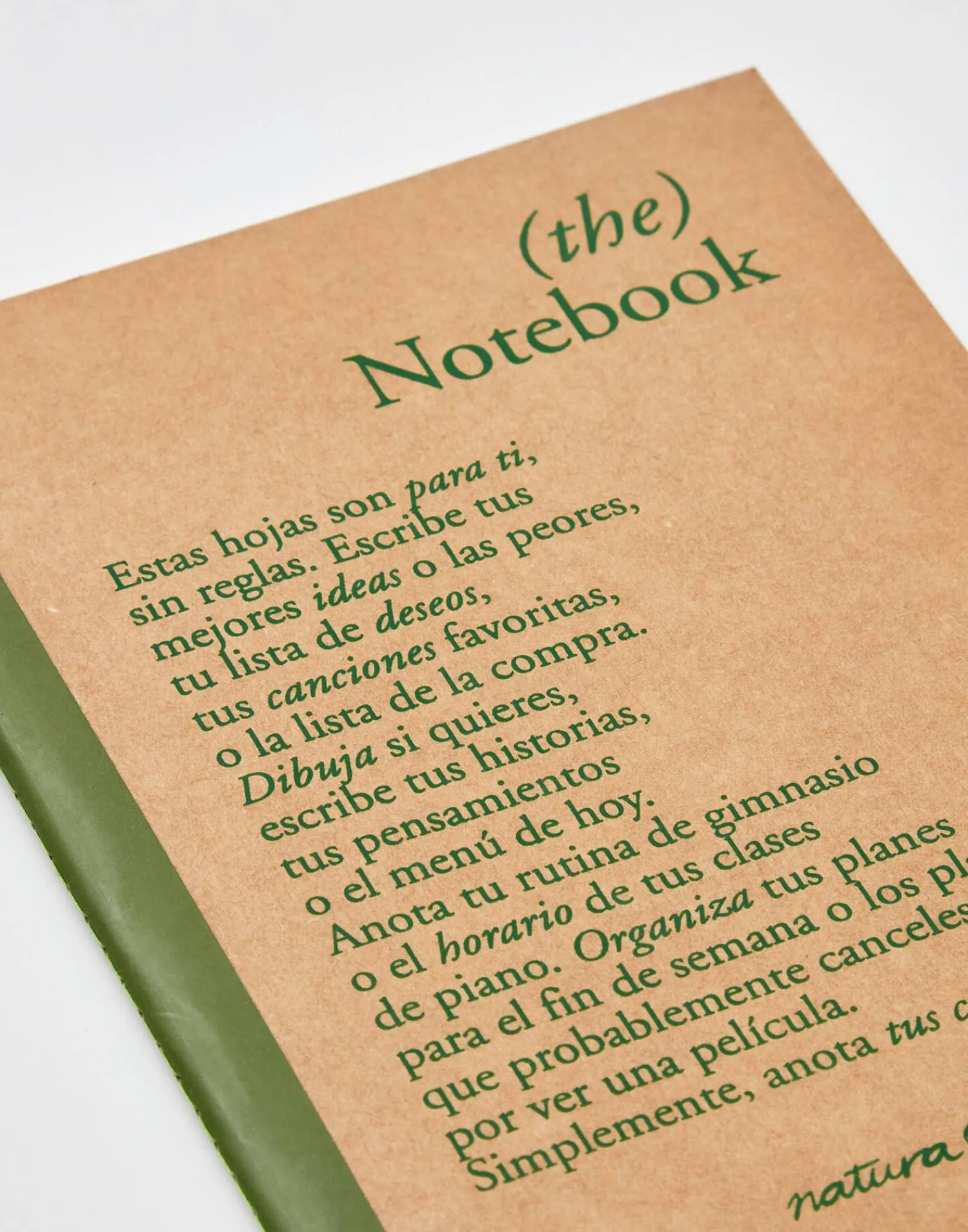 Natura Selection Papelería^Libreta Manifiesto