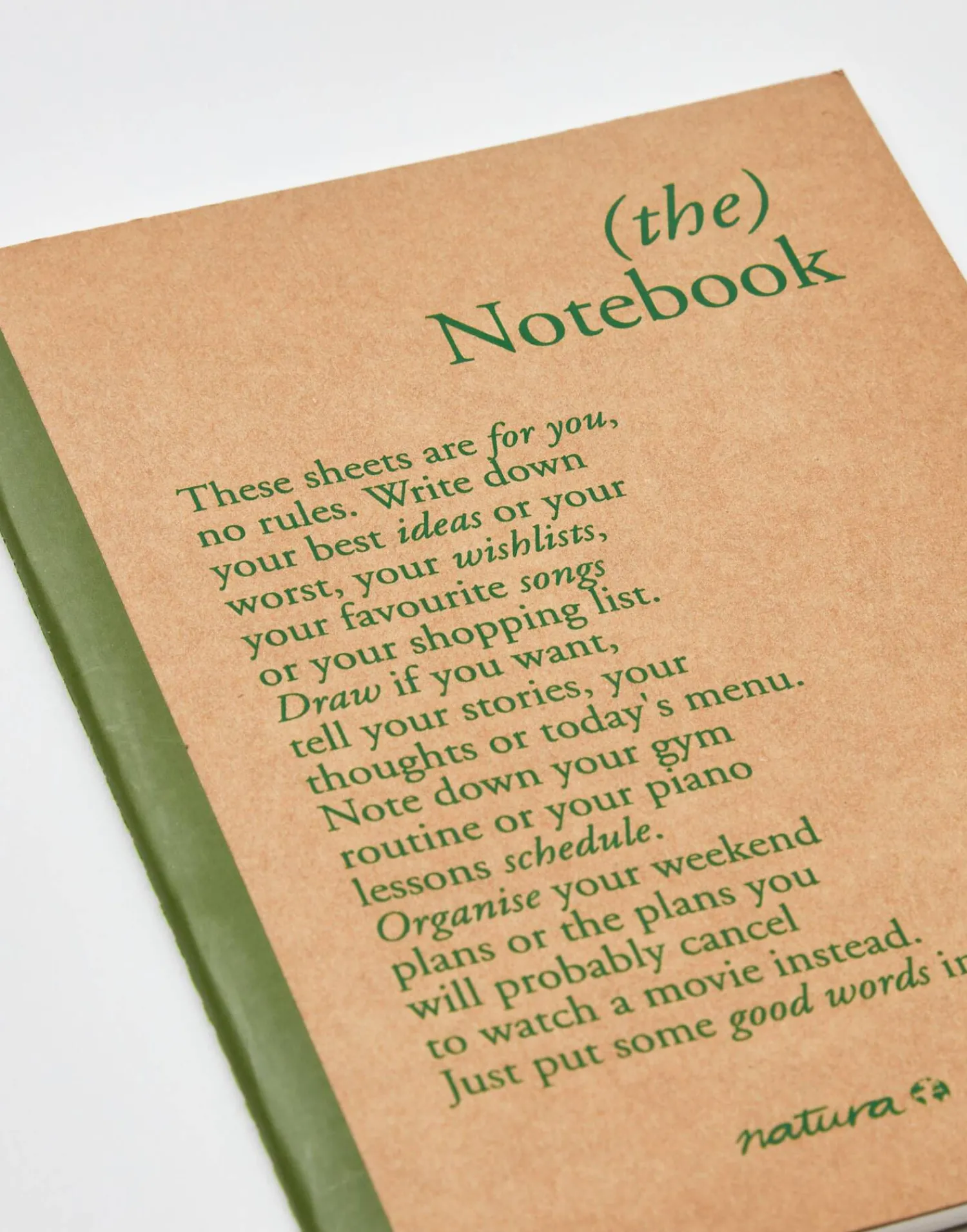 Natura Selection Papelería^Libreta Manifiesto