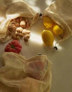 Natura Selection Cocina|Reduce & Reuse^Pack 3 Bolsas Market 116222-NATURAL