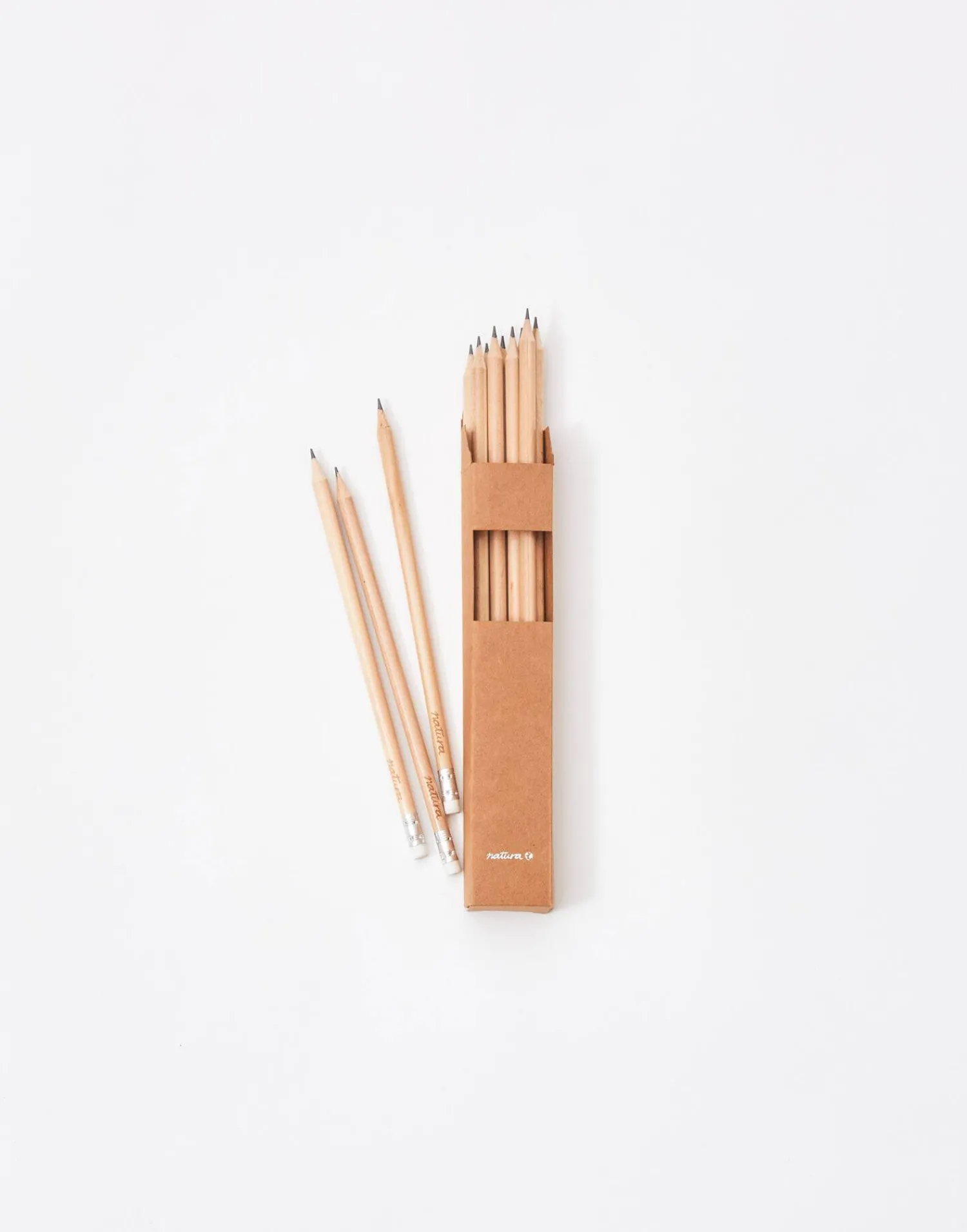 Natura Selection Papelería^Pack 12 Lápices HB 135510-BROWN