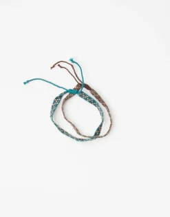 Natura Selection Bisutería^Pack 2 Pulseras Puntos Dorados 144635-GREEN