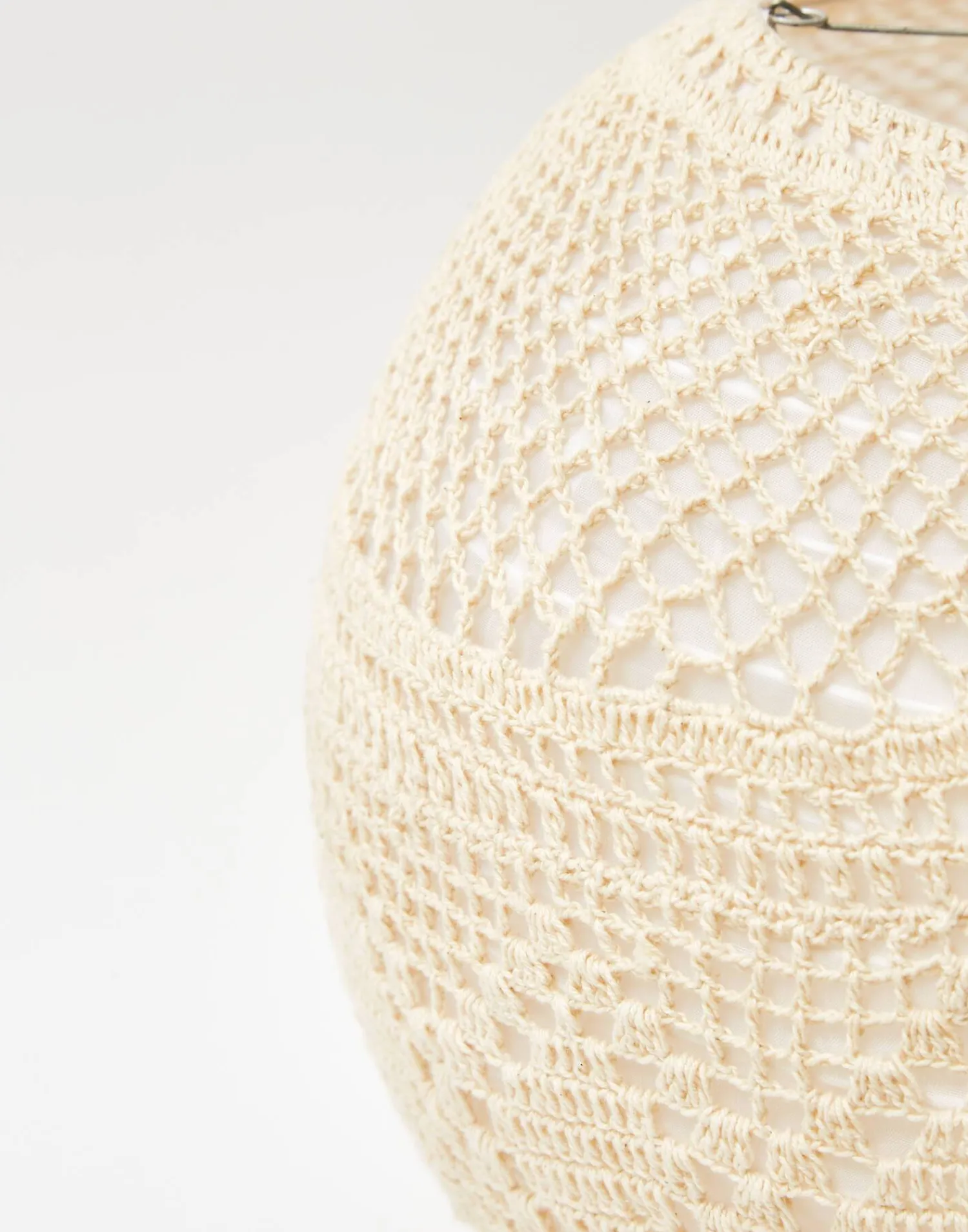 Natura Selection Iluminación|Decoración^Pantalla Lámpara Macramé 35,5 Cm 135480-BEIGE