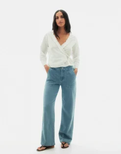 Natura Selection Pantalones^Pantalón Tejano Marla 147823-BLUE