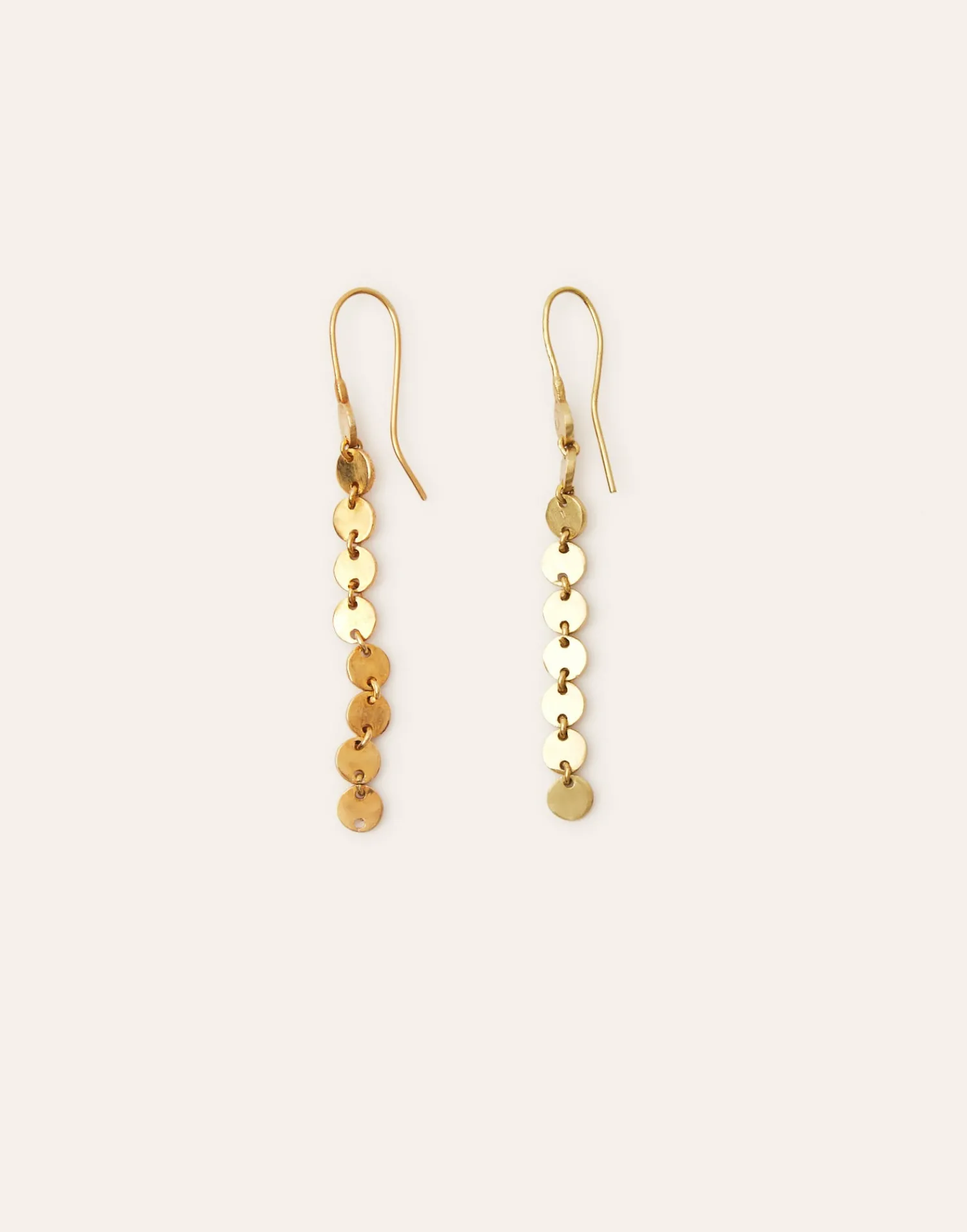 Natura Selection Bisutería^Pendientes Largos Círculos 145820-GOLD