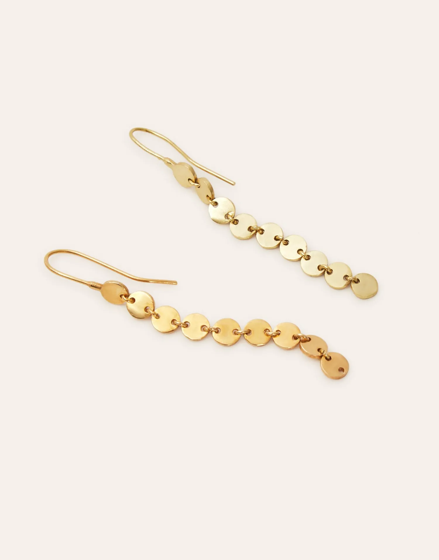 Natura Selection Bisutería^Pendientes Largos Círculos 145820-GOLD