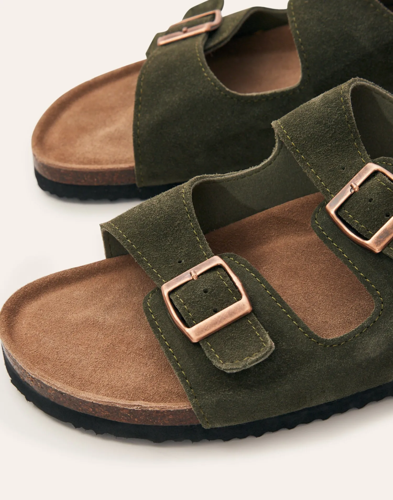 Natura Selection Hombre|Calzado^Sandalia Doble Hebilla Ergonómica Hombre 145445-KHAKI