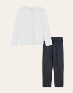 Natura Selection Pijamas^Set Pijama Rayas Hombre 145106-GREY