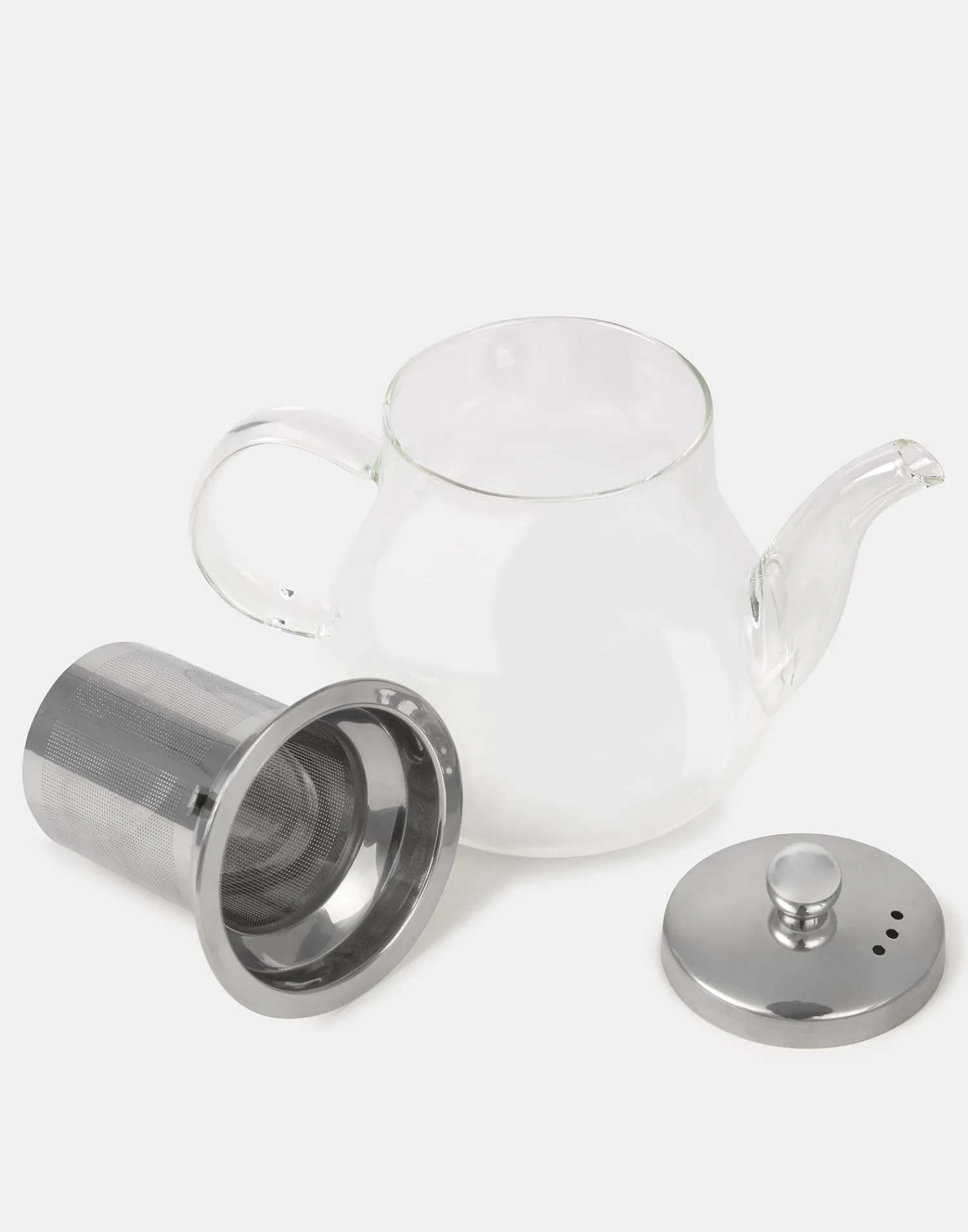 Natura Selection Cocina^Set Tetera Cristal Con 4 Tazas 149638-TRANSPARE