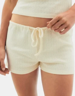 Natura Selection Pijamas^Short Desagujado 147840-OFFWHITE