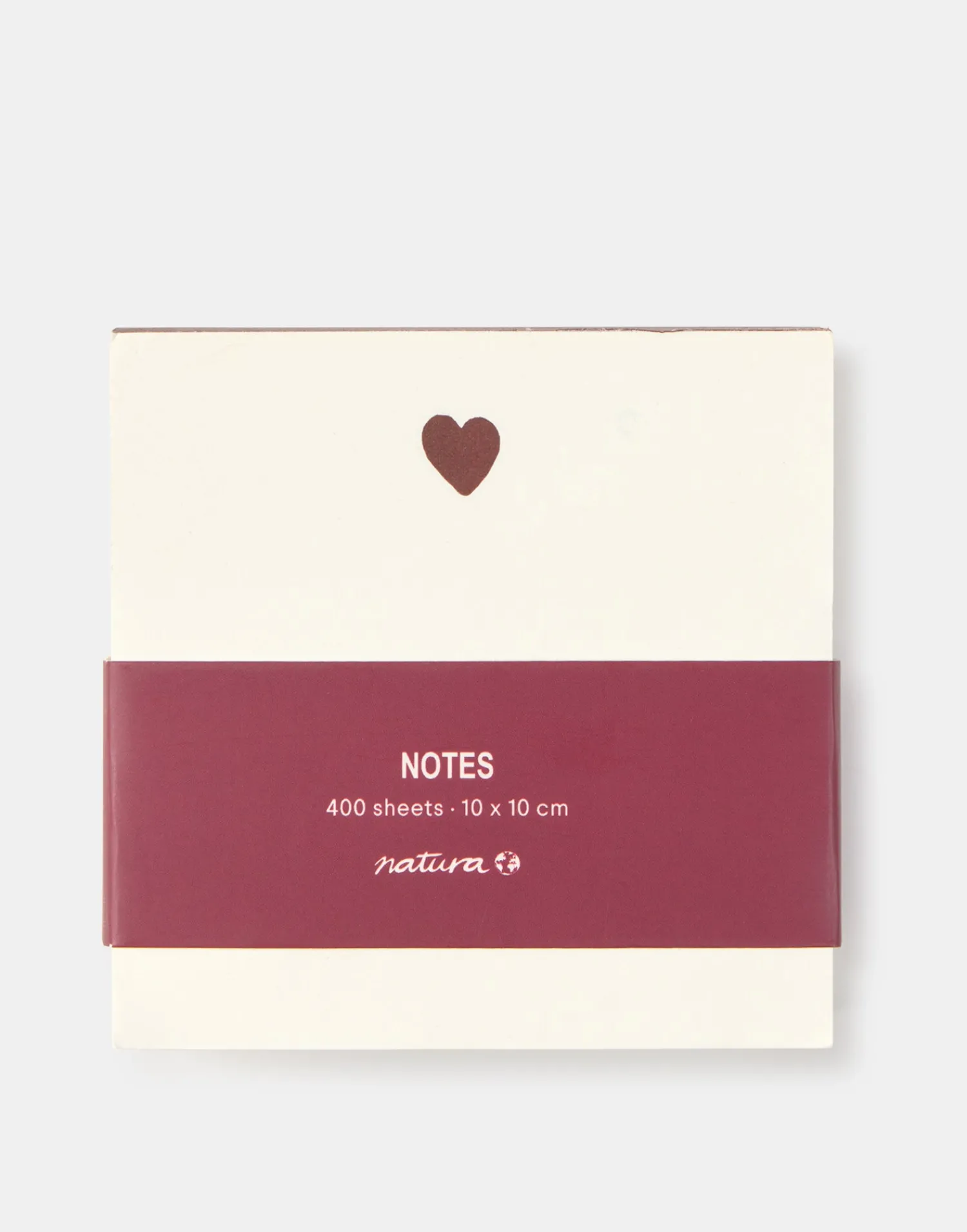 Natura Selection Papelería^Taco Notas Corazón 147972-RED