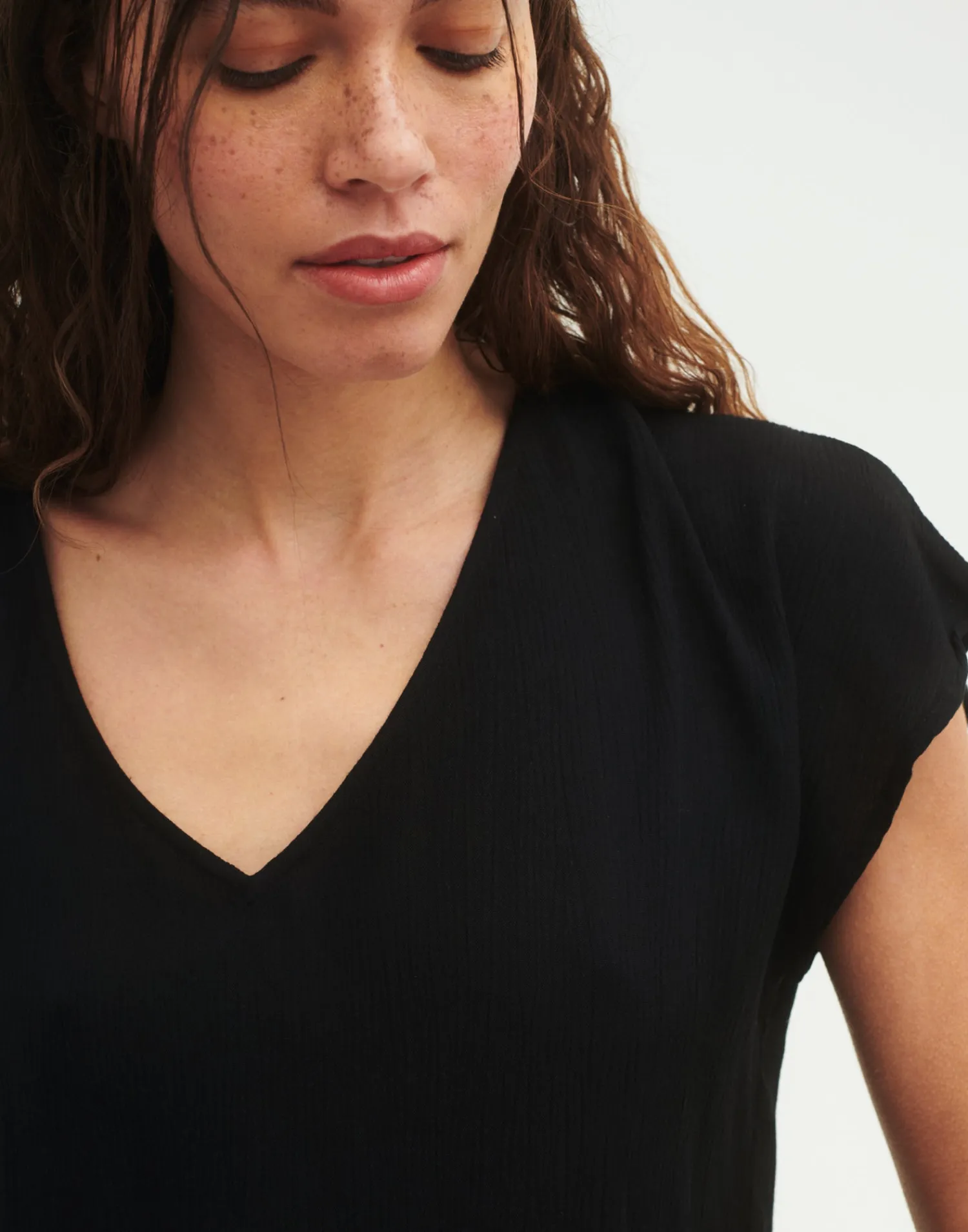 Natura Selection Camisetas Y Tops^Top Manga Corta Pico
