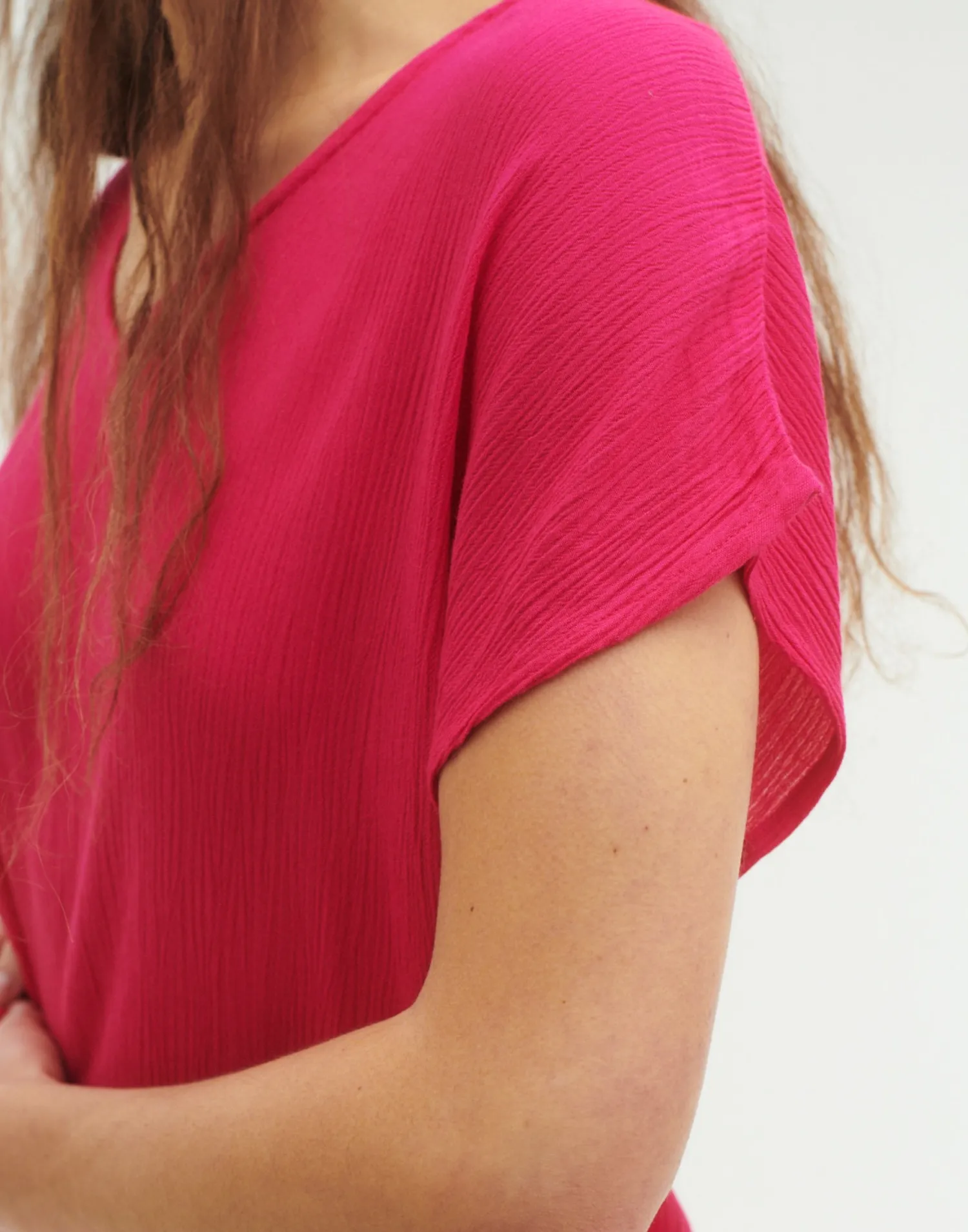 Natura Selection Camisetas Y Tops^Top Manga Corta Pico