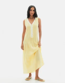 Natura Selection Vestidos^Vestido Namibia 147725-YELLOW