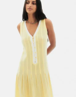 Natura Selection Vestidos^Vestido Namibia 147725-YELLOW