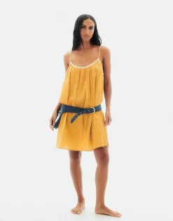 Natura Selection Vestidos^Vestido Yemen 147728-YELLOW